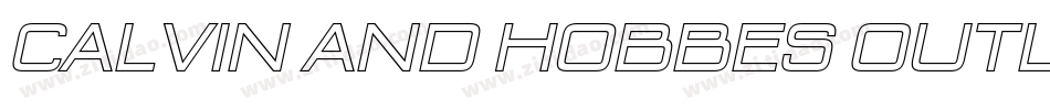 Calvin and Hobbes Outline字体转换